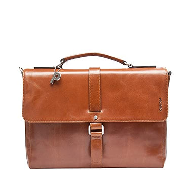 Picard Unisex Men's Briefcase BUDDY made of water buffalo leather, large | with snap closure | Briefcase | Business on sale
